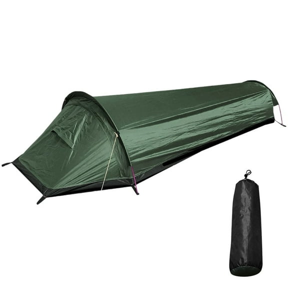 Ultralight Backpacking Camping Tent Compact Single Person Outdoor Tent Green Fangkenuo