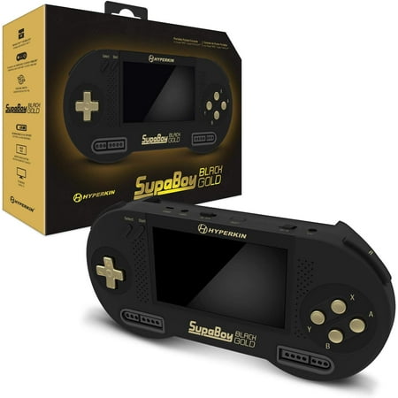 Hyperkin SupaBoy Blackgold Portable Pocket Handheld Console for Nintendo SNES / Super Famicom (Best Portable Console Games)
