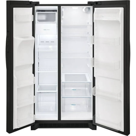 Frigidaire - 25.6 Cu. Ft. Side-by-Side Refrigerator - Black