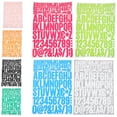 thumbnail image 3 of 8 Sheets Adhesive Stickers English Alphabet Number Stickers Laptop Decals Number Letter Sticker, 3 of 6