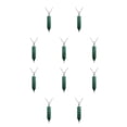 thumbnail image 2 of Qarigey Hexágono columna encanto hecho a mano vacaciones aniversario colgantes colgantes cristal puntiagudo encantos decoraciones Verde 10piezas, 2 of 6