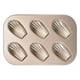 thumbnail image 1 of Xihbxyly Molde para Mini Magdalenas, Antiadherente de 6 Cavidades, Forma Ovalada Festoneada, Fácil de Limpiar, Ideal para Cenas Familiares y Postres de Banquetes, Acero Al Carbono Duradero, Grosor de, 1 of 1