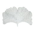 thumbnail image 2 of ZOURIH European Style Heat-Insulated Table Mat Ginkgo Leaf Coaster Decor PVC,Silver, 2 of 8