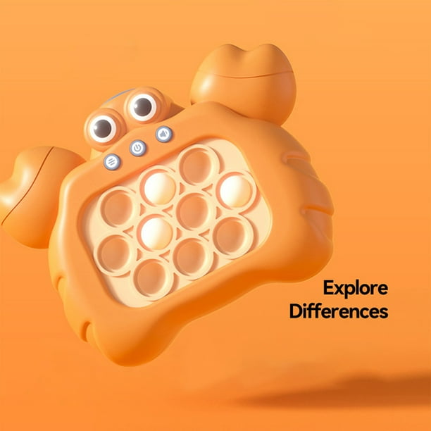 Juego de marmota con luz de sonido Hit Gophers Juego para bebé niño pequeño (naranja) Ndcxsfigh libre de BPA