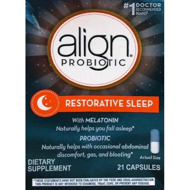 Align Probiotic Restorative Sleep with Melatonin, Dietary Supplement