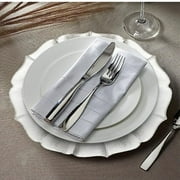 American Atelier, Round Contessa Glass Decorative Pearl White with Silver Glitter Charger Plate, 13