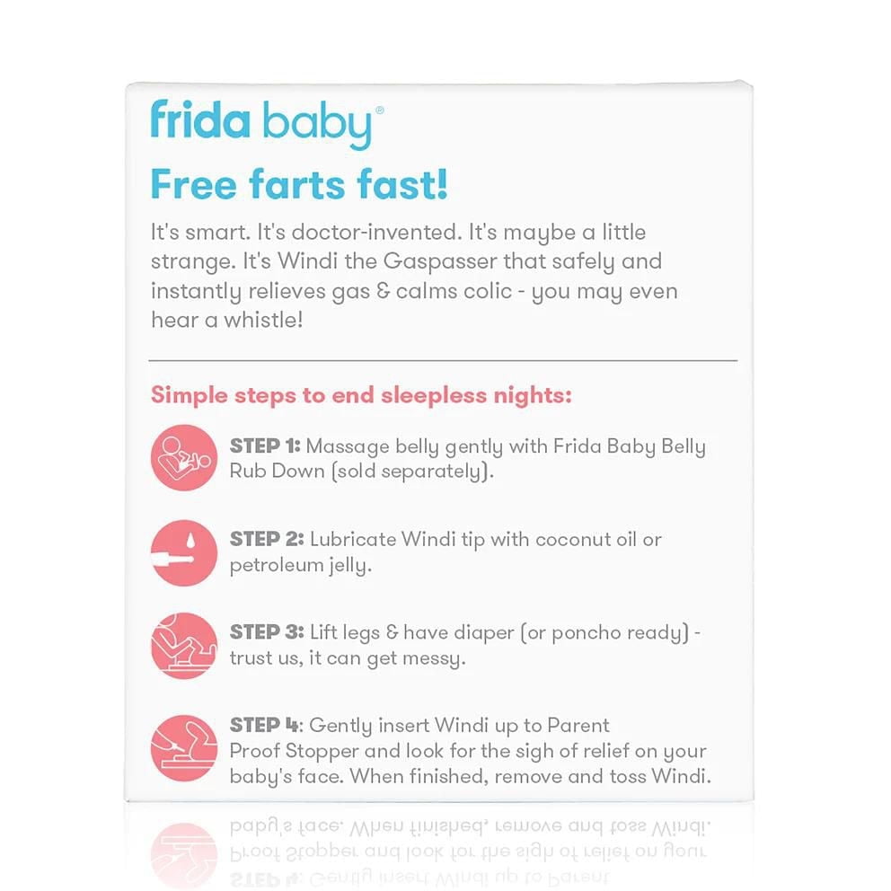 Frida Baby Windi The GasPasser, Natural Colic and Gas Relief, Infant Gas Drops Alternative for Stomach Relief, 10 Count, 10 Count