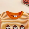 thumbnail image 4 of HCNTES Baby Boy Girl Halloween Outfit Pumpkin Embroidery Romper My First Hallween Baby Outfit(3-6 Months,Z139-Orange), 4 of 6