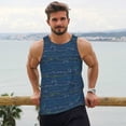 thumbnail image 6 of KLL Shark (2) Print Men's Muscle Gym Workout Stringer Tank Tops Bodybuilding Fitness T-Shirts Tank Tops Men-XX-Large, 6 of 7