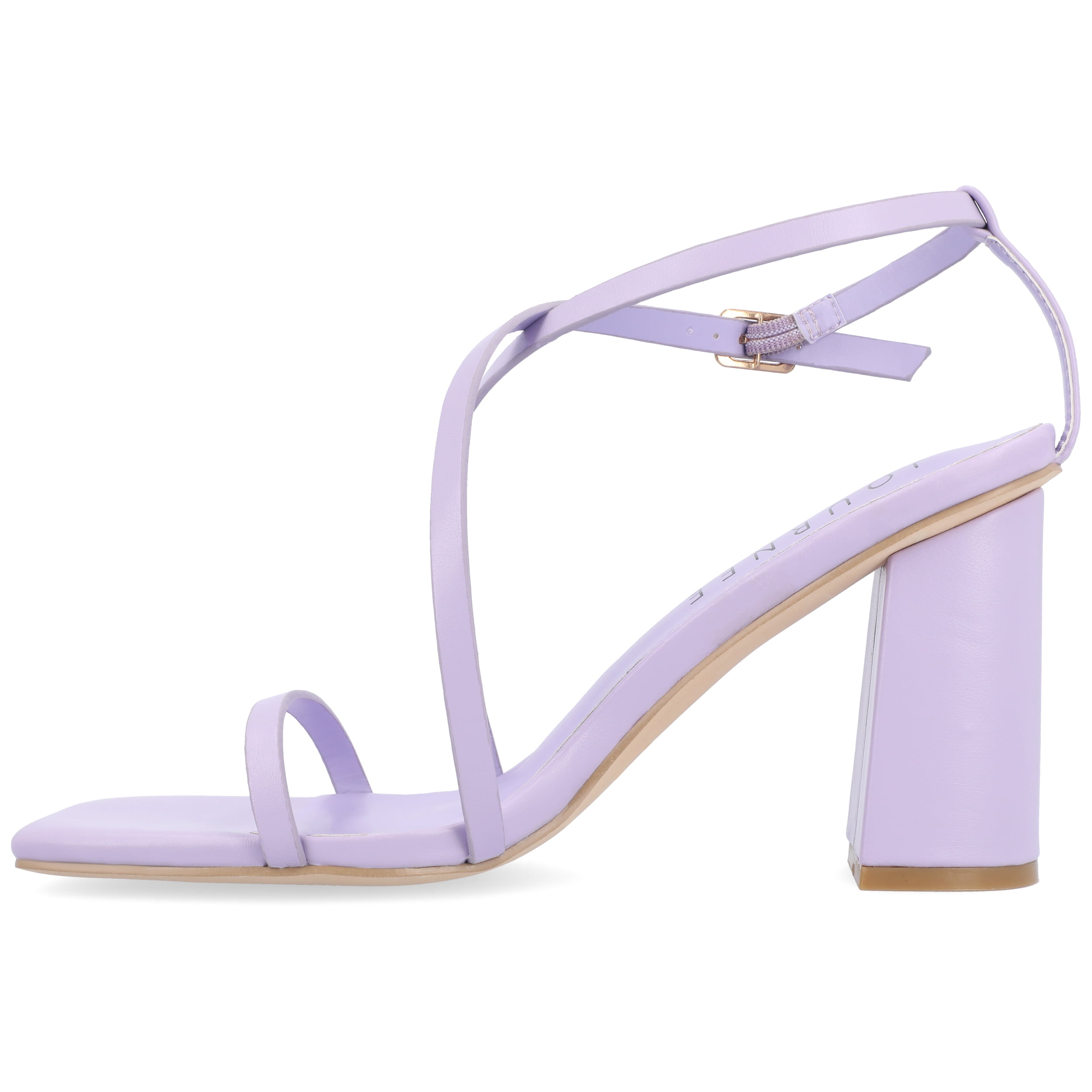 Journee Womens Lenorra Covered Block Heel Sandals