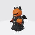 thumbnail image 4 of Spooky Halloween Pumpkin Statue Tabletop Decoration Gothic Style Festive Ornament for Home Desktop Mantle-Haunting for Holiday Party Favors Gift, G, 4 of 7