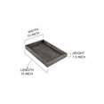 thumbnail image 5 of Serene Spaces Living 15" Dark Wood Rectangle Serving Tray, Pack of 6, 5 of 6