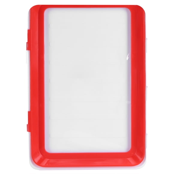 Herwey Food Preservation Tray, Creative Food Preservation Tray, Food Storage Container, Kitchenware For Refrigerator, Elastic Reusable Lid (Red/White)