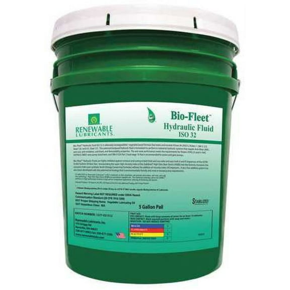 5 gal Pail, Hydraulic Oil, 32 ISO Viscosity, Not Specified SAE