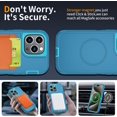 thumbnail image 4 of YWC-pour iPhone 12 Étui [Compatible avec MagSafe], Protection Robuste Antichoc 3 Couches, Résistant aux Chutes et Charge Sans Fil (Aqua, iPhone 12/iPhone 12 Pro), 4 of 4