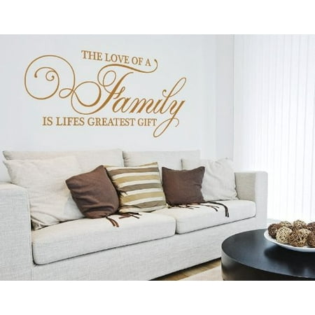 the love of a family is lifes greatest gift wall decal - wall decal