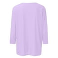 thumbnail image 3 of Women's V Neck T-Shirt Soft Breathable Summer Casual Basic Tee Comfortable Stretch Fit Lightweight Top, 3 of 4