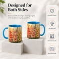 thumbnail image 4 of Orange Gladiolus Flowers 11oz Ceramic Mug, Warm Floral Coffee Cup, 4 of 4