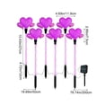 thumbnail image 3 of Solar Lights Outdoor Garden Valentine's Day Decorative String Light Set 5 Piece Plastic 13.19 in Tall IP55 Waterproof, 3 of 6