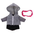 thumbnail image 1 of 3 Pedazos Conjunto cabellero Juguete Dressup Bricolaje Para 25cm Hugo Traje de muñeca Sudaderas con capucha Chaleco, 1 of 10