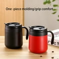 thumbnail image 4 of Vacuum Flask Coffee Cup Stainless Steel Portable Home Camping Hiking Travel Indoor Outdoor Insulated Water Bottle Thermal Mug Black 500ml, 4 of 10