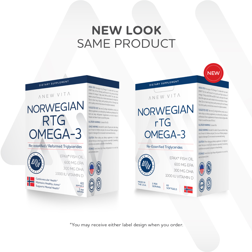 Norwegian rTG Omega3 EPA DHA Omega3 Fatty Acid Supplement 60