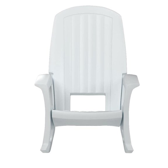 Open Box Semco Plastics SEMS Recycled Plastic Resin Patio Rocking Chair