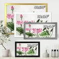 thumbnail image 4 of Designart 'Ancient Pink Lotuses In The Pond II' Traditional Framed Art Print, 4 of 4