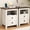 White(2 PCS), variant on Nightstand set of 2 with Charging Station, Rustic Bedside Table Farmhouse Nightstand with 2 Drawers End Tables Night Stand for Bedroom Living Room, White