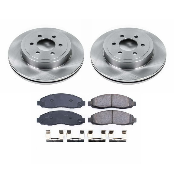 Ultimate Brakes Front Semi-Metallic Brake Pad and Rotor Kit with Hardware WM80927