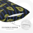thumbnail image 5 of Fotbe Avocado Pillow Cases - Envelope Closure - Luxury, Extra Soft, Cooling Pillow Covers - Wrinkle, Fade, Stain Resistant-16"x24", 5 of 9