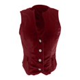 thumbnail image 5 of Vintage Velvet Vest for Women V Neck Cropped Sleeveless Casual Tops Regular Fitted Jacket Waistcoat, 5 of 5