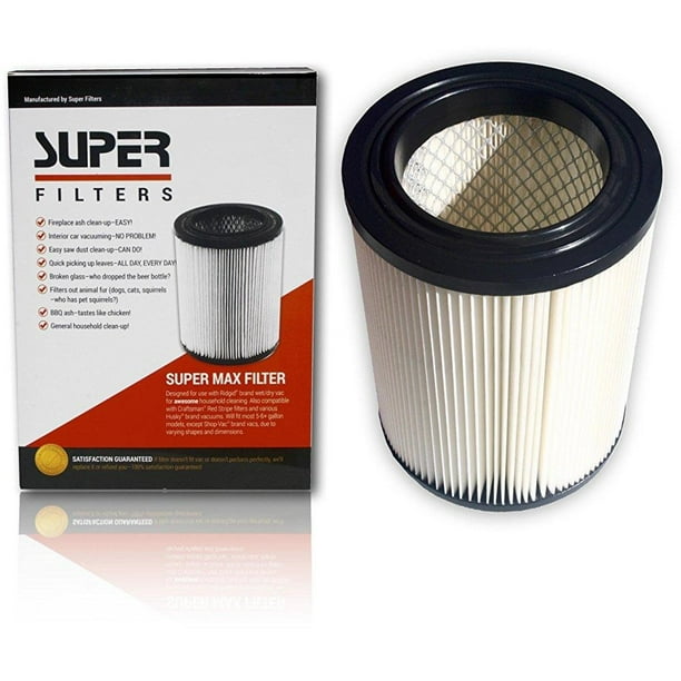 Premium Shop Vac Filter 917816, Supermax Ridgid Craftsman 17816 Vacuum Replacement 17907
