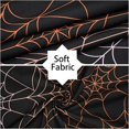 thumbnail image 3 of Halloween Ombre Kitchen Curtains 36 Inch Spider Web Tier Curtains White Orange Gradient Rod Pocket Thermal Insulated Small Window Curtain for Halloween Party Decor, 3 of 6