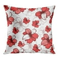 thumbnail image 1 of BSDHOME Rouge Numérique avec des Fleurs Roses sur le Blanc Design Verger Fleur de Pomme Cerisier Taie d'Oreiller Taie d'Oreiller 20x20 Pouces Jeter Taie d'Oreiller, 1 of 1