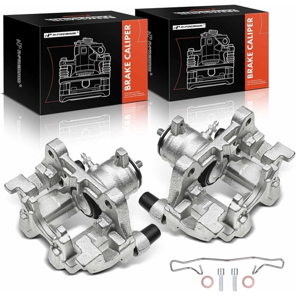 A-Premium Brake Caliper Assembly with Bracket Compatible with Ford Edge 2015-2018 Escape 2017-2019 Lincoln MKC MKZ Rear Left and Right Side 2-PC Set
