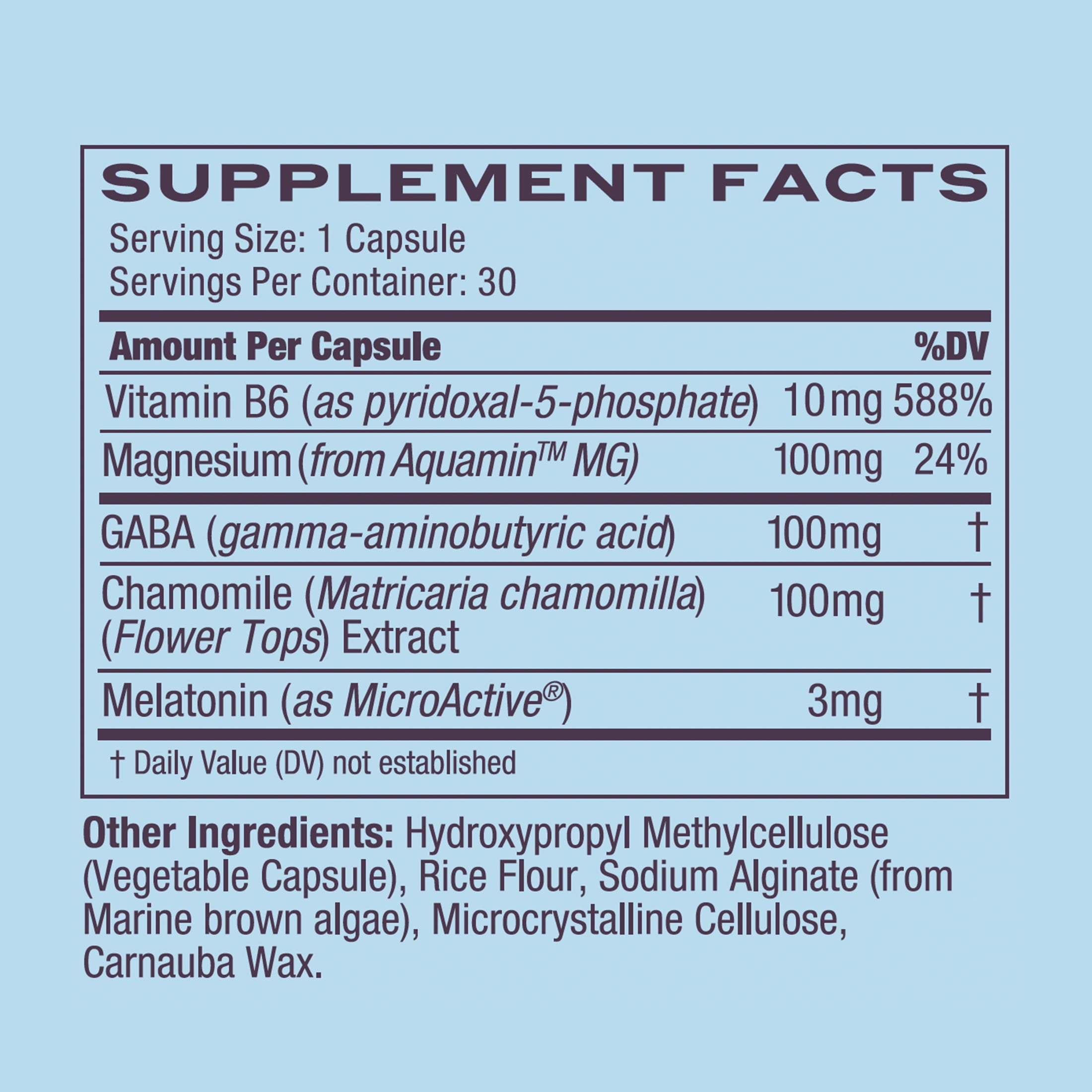 Womaness Let Me Sleep Menopause Sleep Support & Nighttime Support with Magnesium, GABA,Chamomile, & Micro Active Melatonin, 30 Capsules