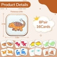 thumbnail image 5 of Felt Matching Game Woodland Animal Theme, Soft Montessori Memory Card Toy for Toddlers Ages 1-4, Sensory Flash Cards Educational Gift for Boys Girls, 5 of 7