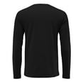 thumbnail image 7 of Dresfit Men's Big and Tall Shirts Solid Color Thermal Tops Fall Loose Fit Long Sleeve Crew Neck Baseball Shirt 2025 Plain Knit Basic Pullover Tops Black 4XL, 7 of 7