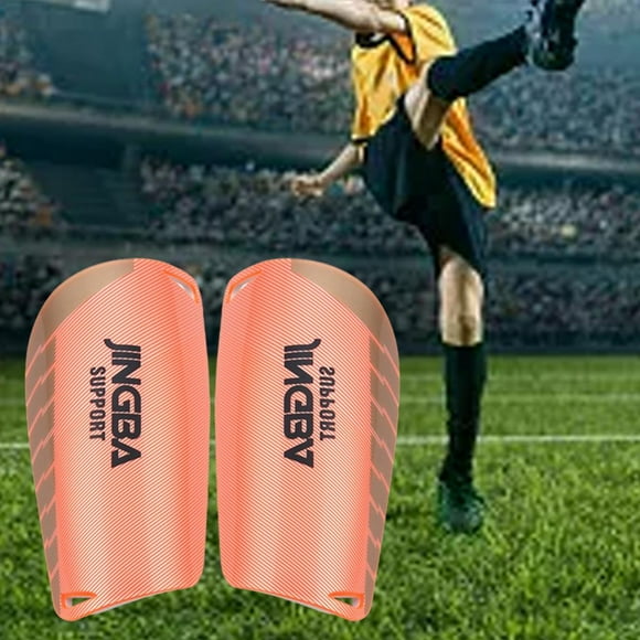1 par de espinilleras de fútbol transpirables, almohadillas protectoras de tibia para fútbol, espinilleras para colisiones, para y niñas Naranja S Macarena Protector de espinilla de fútbol