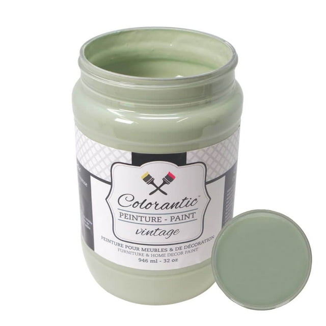Colorantic | SAGE Chalk Paint Based for Furniture DIY - SOFT LIGHT GREEN - 32 oz