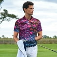 thumbnail image 3 of Honeii Heart Confetti on Glitter Print Polo Shirt, A Classic Short-Sleeved, Button-Down Golf Shirt for Men,Mens Polo Shirts Short Sleeve-XX-Large, 3 of 6