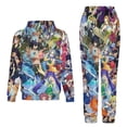 thumbnail image 2 of Fairy Tail Unisex Adult Sweatsuits Hoodie & Sweatpants Long Sleeve Hooded Sweatshirt Matching Joggers Tracksuit Sets L, 2 of 9