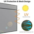 thumbnail image 3 of Yescom Auvent de Véhicule Récréatif 6x19 Pieds Écran Pare-Soleil Noir Bloqueur UV pour Remorque de Camping Patio Extérieur, 3 of 9