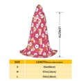thumbnail image 2 of Honeii Piggy Sunflower Print Poncho Cape, Cloak Coat, Snuggly Hooded Wearable Blanket, Hooded Cape For Teenagers,Halloween Costumes-Small, 2 of 7