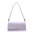 thumbnail image 1 of Sywqhk Bolso De Mano De Mujer De Color Sólido Simple Bolso De Hombro Con Solapa De Pu Para Mujer (Púrpura) Sywqhk Para estrenar, 1 of 9
