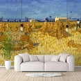 thumbnail image 2 of IDEA4WALL 6pcs Yellow Ricefield Paddy Field Peel and Stick Wallpaper Removable Wall Murals Large Wall Stickers for Home Decoration - 100x144 inches, 2 of 5
