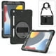 thumbnail image 3 of Funda protectora para iPad cubierta completa de PC de silicona de 10,2 pulgadas adecuada para tableta Apple, funda para iPad 9, ranura para bolígrafo, 3 of 5