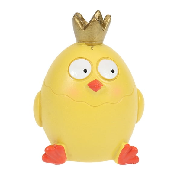 IDEANATEGRATE Girl Cake Topper Resin Doll Yellow 1Set