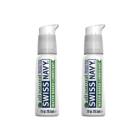 Swiss Navy Water Based All Natural Lubricant 1oz - Pack of 2